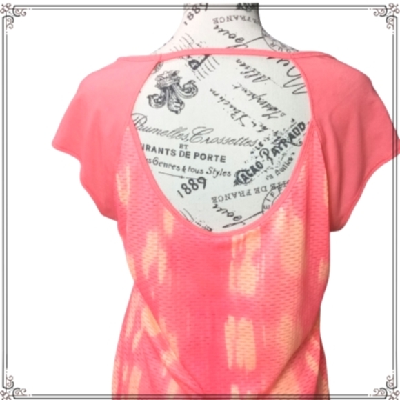 Under Armour Bright Orange Work Out Running Tee Shirt Size Medium - Picture 7 of 10